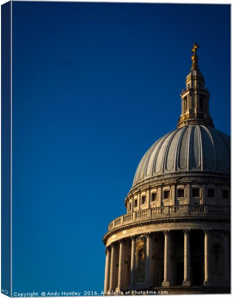 Dome of St Paul's Canvas Print by Andy Huntley