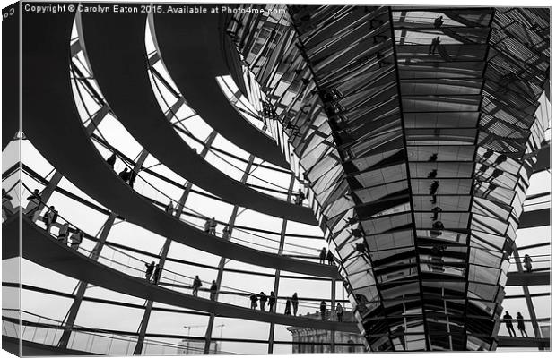  Reichstag Dome, Berlin Canvas Print by Carolyn Eaton