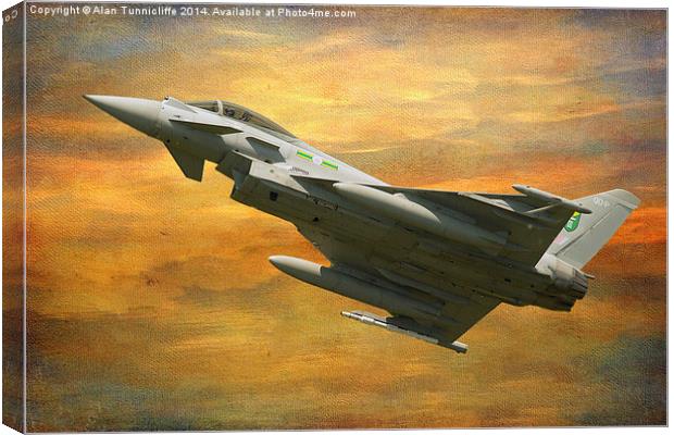 The Mighty Typhoon Canvas Print by Alan Tunnicliffe
