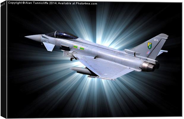 Typhoon Eurofighter Power Unleashed Canvas Print by Alan Tunnicliffe