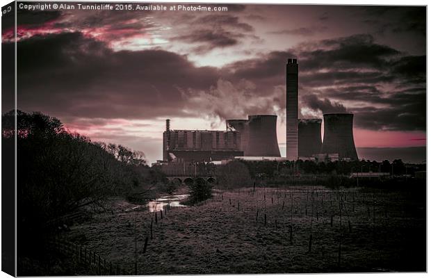  Rugeley power station Canvas Print by Alan Tunnicliffe