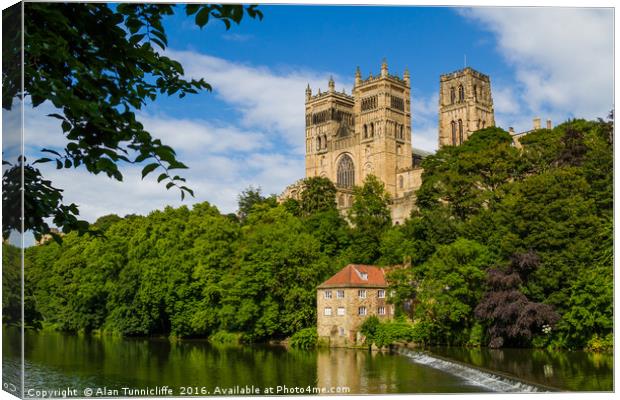 Durham Cathedral Canvas Print by Alan Tunnicliffe