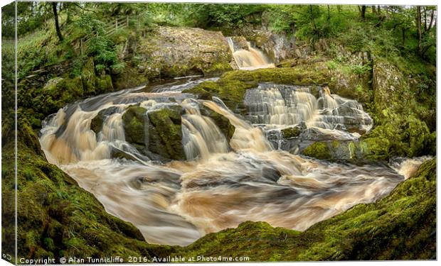 Rival Falls Canvas Print by Alan Tunnicliffe