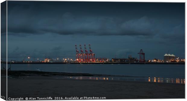 Merseyside Canvas Print by Alan Tunnicliffe