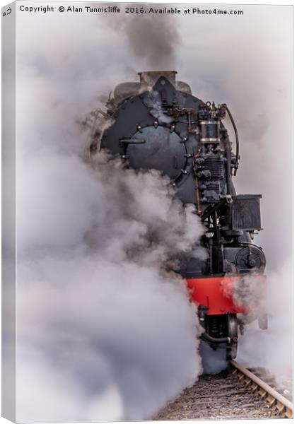 At full steam Canvas Print by Alan Tunnicliffe