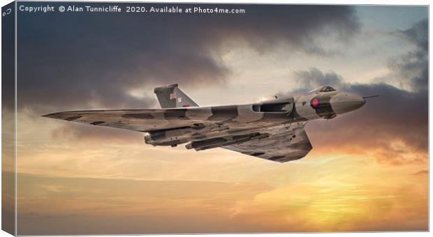 Vulcan Bomber Canvas Print by Alan Tunnicliffe