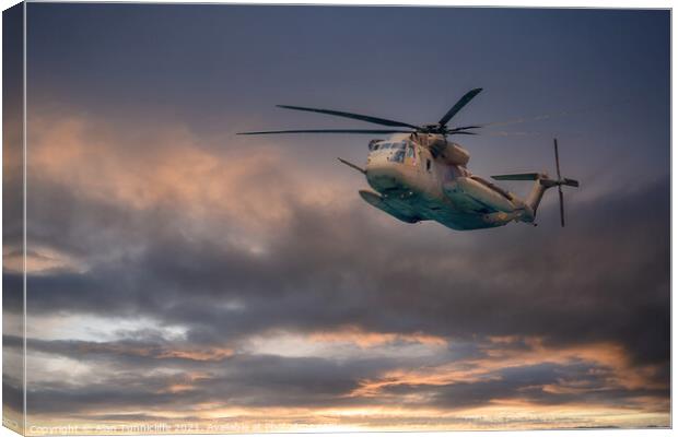 sikorsky ch-53 Canvas Print by Alan Tunnicliffe