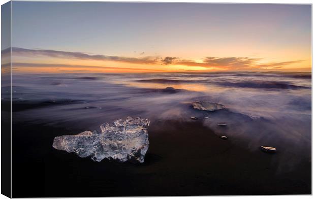  Ice at dawn Canvas Print by David Howes