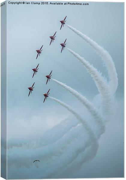  Red arrows 75 Canvas Print by Ian Clamp