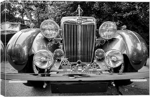 Vintage MG Sports saloon car Canvas Print by Ian Clamp