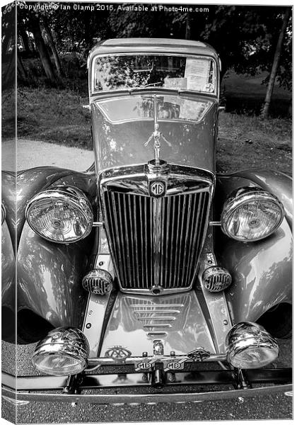 Vintage MG Sports car  Canvas Print by Ian Clamp