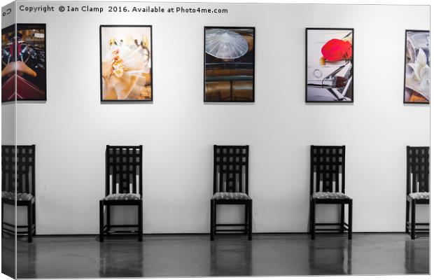 Chairs & frames Canvas Print by Ian Clamp