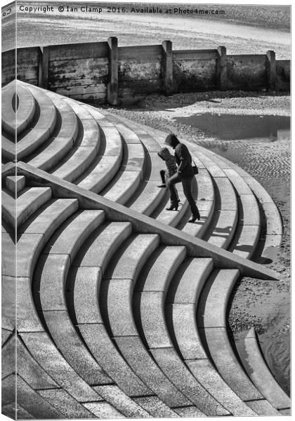 Blackpool Steps and curves Canvas Print by Ian Clamp
