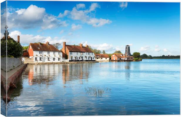 Langstone Quay Canvas Print by Helen Hotson