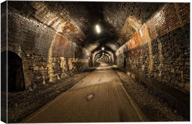 The Headstone Tunnel Canvas Print by Helen Hotson