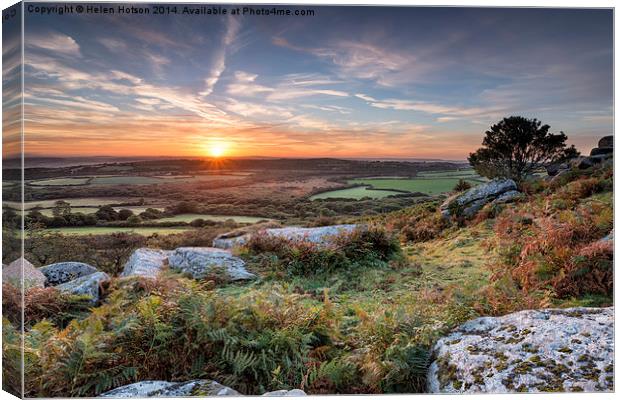 Autumn Sunrise Canvas Print by Helen Hotson