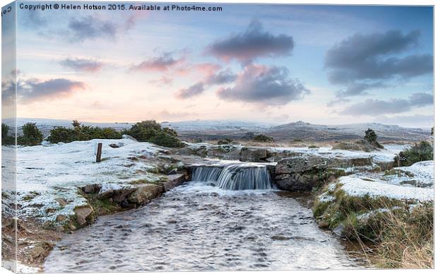 Winter Scene Canvas Print by Helen Hotson