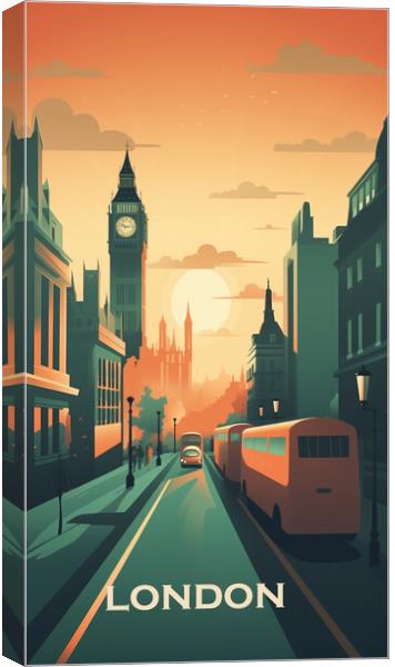 London Poster Canvas Print by Bahadir Yeniceri
