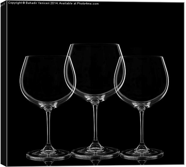 Wine Glasses Canvas Print by Bahadir Yeniceri