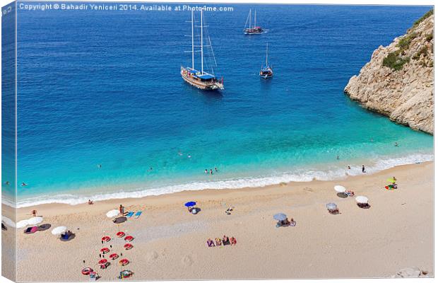  Turquoise Coast Canvas Print by Bahadir Yeniceri