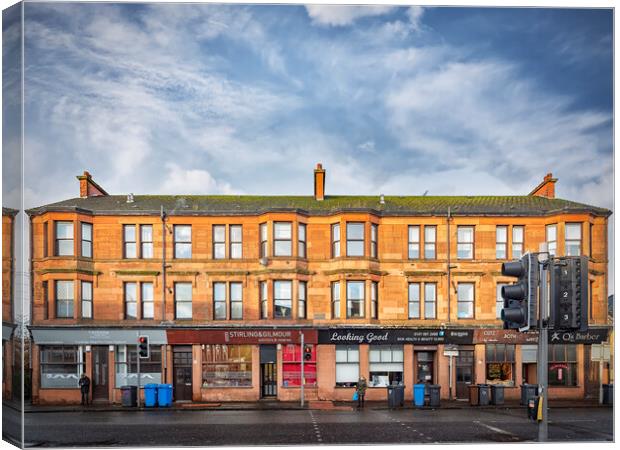 Clydebank Sandstone Tenement Canvas Print by Antony McAulay