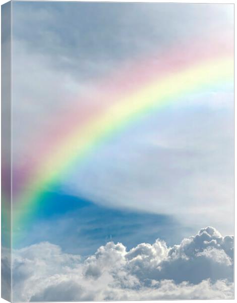 Heavenly rainbow in the Sky Canvas Print by Antony McAulay
