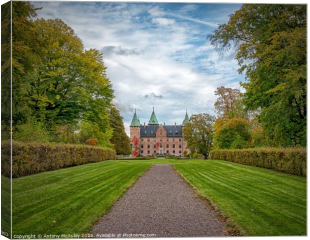 Trolleholm Castle Classic View Canvas Print by Antony McAulay