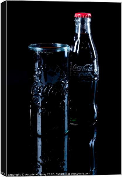 Coca Cola The Real Thing Canvas Print by Antony McAulay