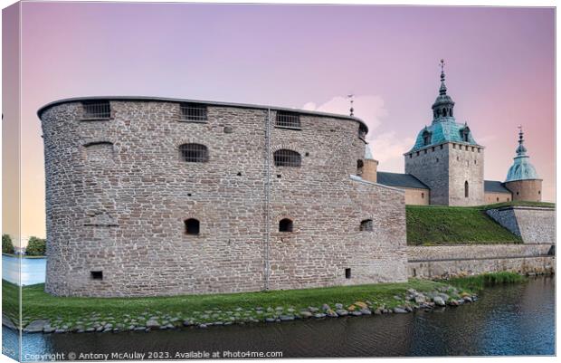 Kalmar Castle Corner Defense Tower Canvas Print by Antony McAulay