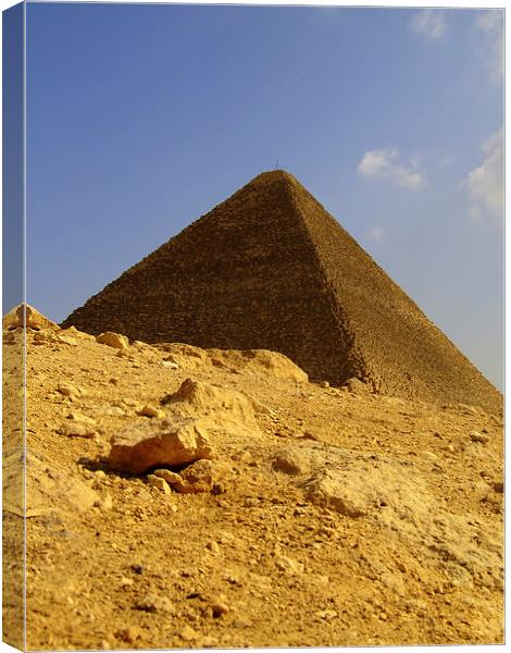 pyramids of giza 22 Canvas Print by Antony McAulay