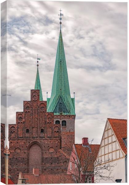 Helsingor Saint Olaf Church Canvas Print by Antony McAulay