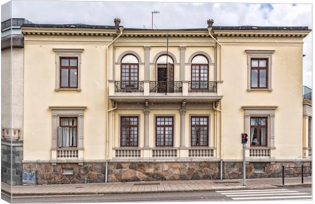 Helsingborg Old Building Facade Canvas Print by Antony McAulay