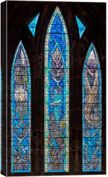 Glasgow Cathedral Millennium Window Canvas Print by Antony McAulay