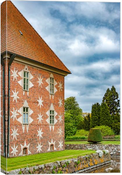Krapperup Castle Angled View Canvas Print by Antony McAulay