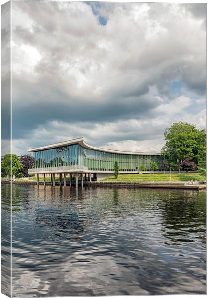 University Library in Halmstad Canvas Print by Antony McAulay