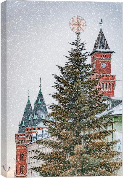 Helsingborg Christmas Time Canvas Print by Antony McAulay
