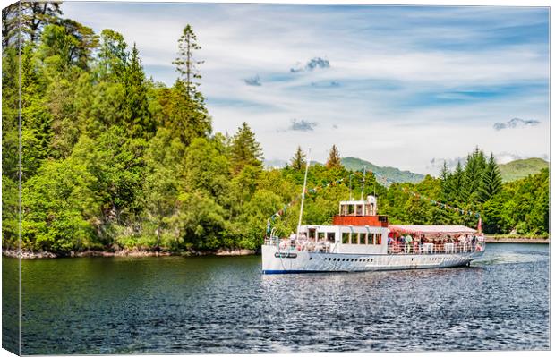 Loch Katrine Steamship Canvas Print by Antony McAulay