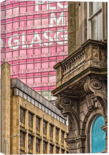 City of Glasgow Corner Scene Canvas Print by Antony McAulay