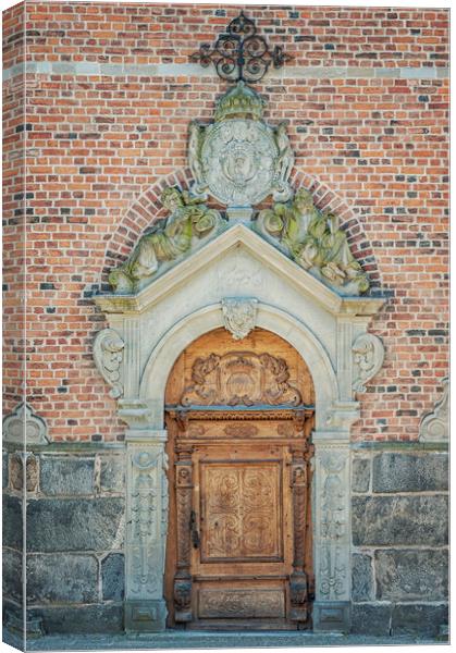 Kristianstad Church Doors Canvas Print by Antony McAulay