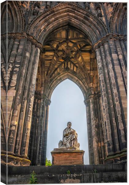 Edinburgh Sir Walter Scott Monument Canvas Print by Antony McAulay