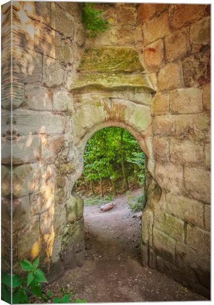 Rosslyn Castle Forest Entry Canvas Print by Antony McAulay