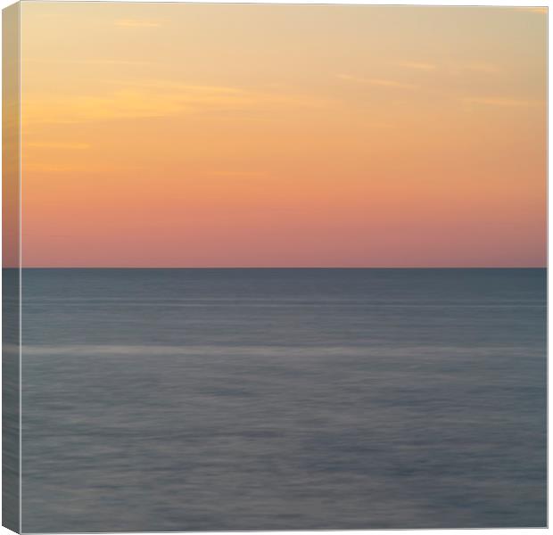 Sun Sea Sunset Horizon Canvas Print by Antony McAulay