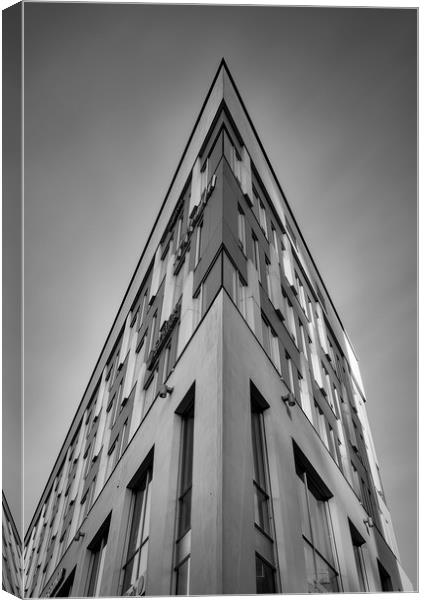 Malmo Hyllie Handels Banken Building Canvas Print by Antony McAulay