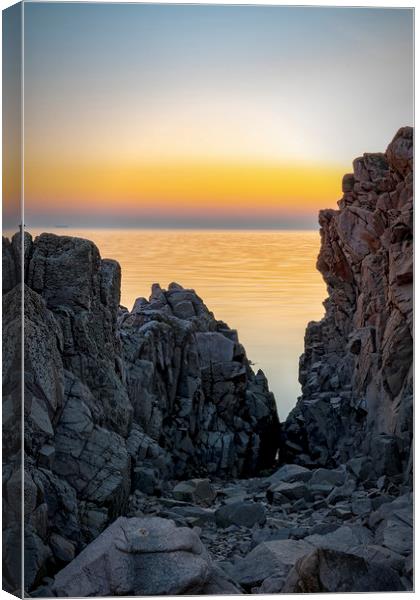 Kullaberg Coastal Region Cliff Edge Canvas Print by Antony McAulay