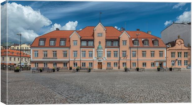 Karlskrona Main Square Building Canvas Print by Antony McAulay