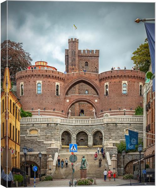 Helsingborg Karnan Keep Canvas Print by Antony McAulay