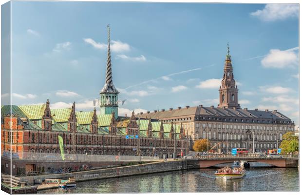 Copenhagen Tourist Sightseeing Canvas Print by Antony McAulay