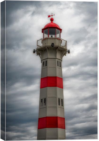 Malmo Harbour Lighthouse Canvas Print by Antony McAulay