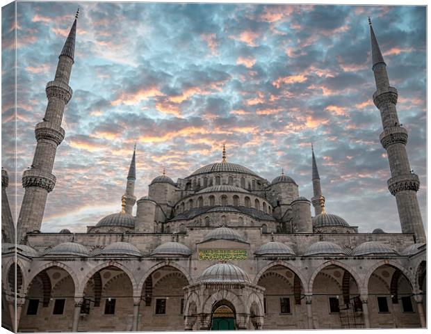 Istanbul Blue Mosque Canvas Print by Antony McAulay