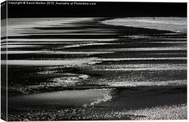  Ripples in the Sand Canvas Print by David Morton